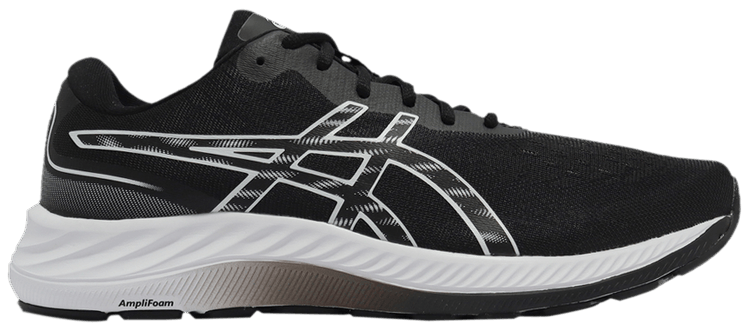 Asics Gel Excite 9 4E Extra Wide Black White