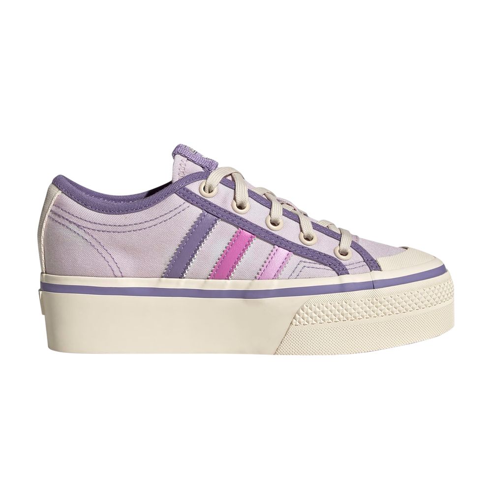 Pre-owned Adidas Originals Adidas Nizza Platform J 'almost Pink Pulse Lilac' | Kid's Size 4.5
