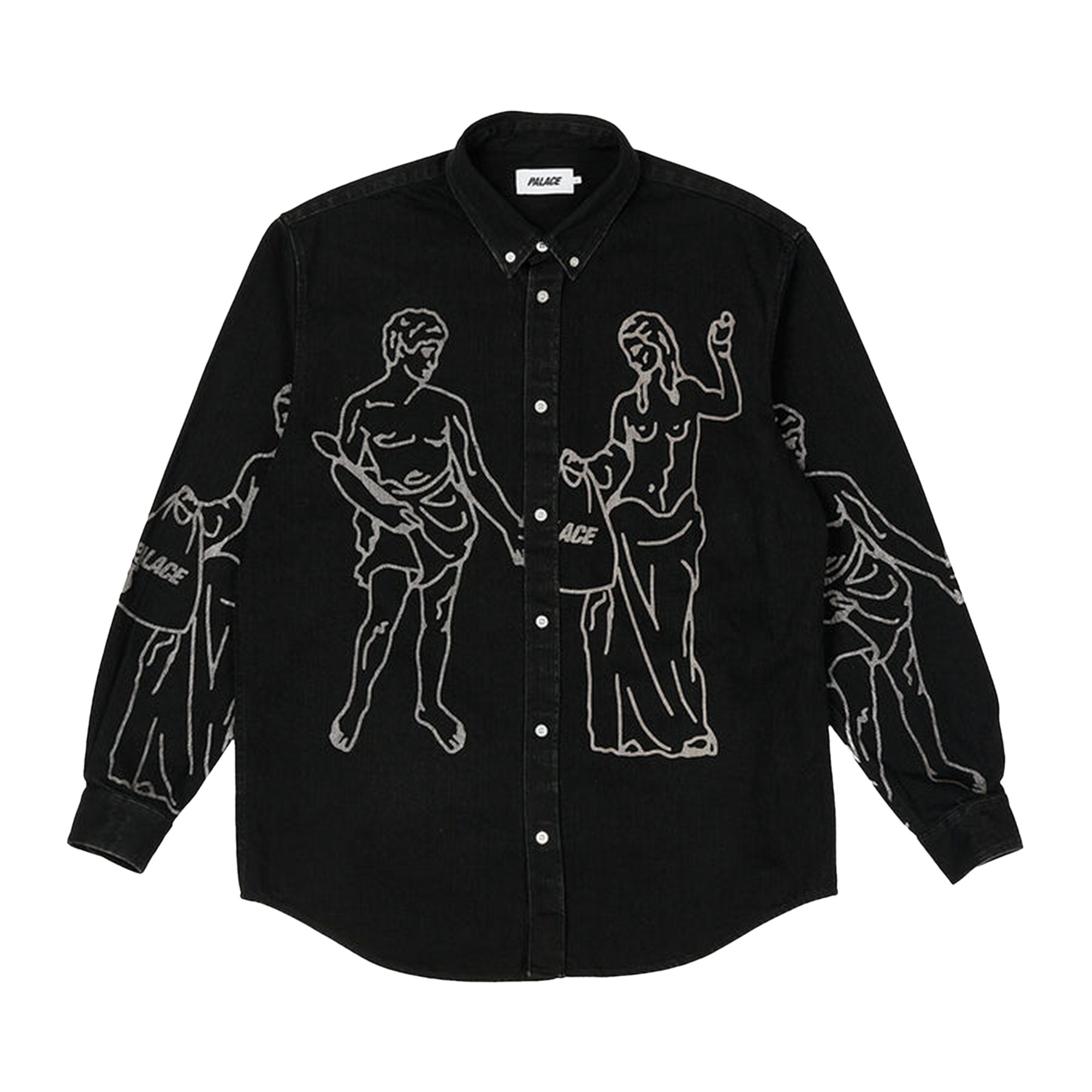 Pre-owned Palace Londinium Shirt 'black' | Men's Size L