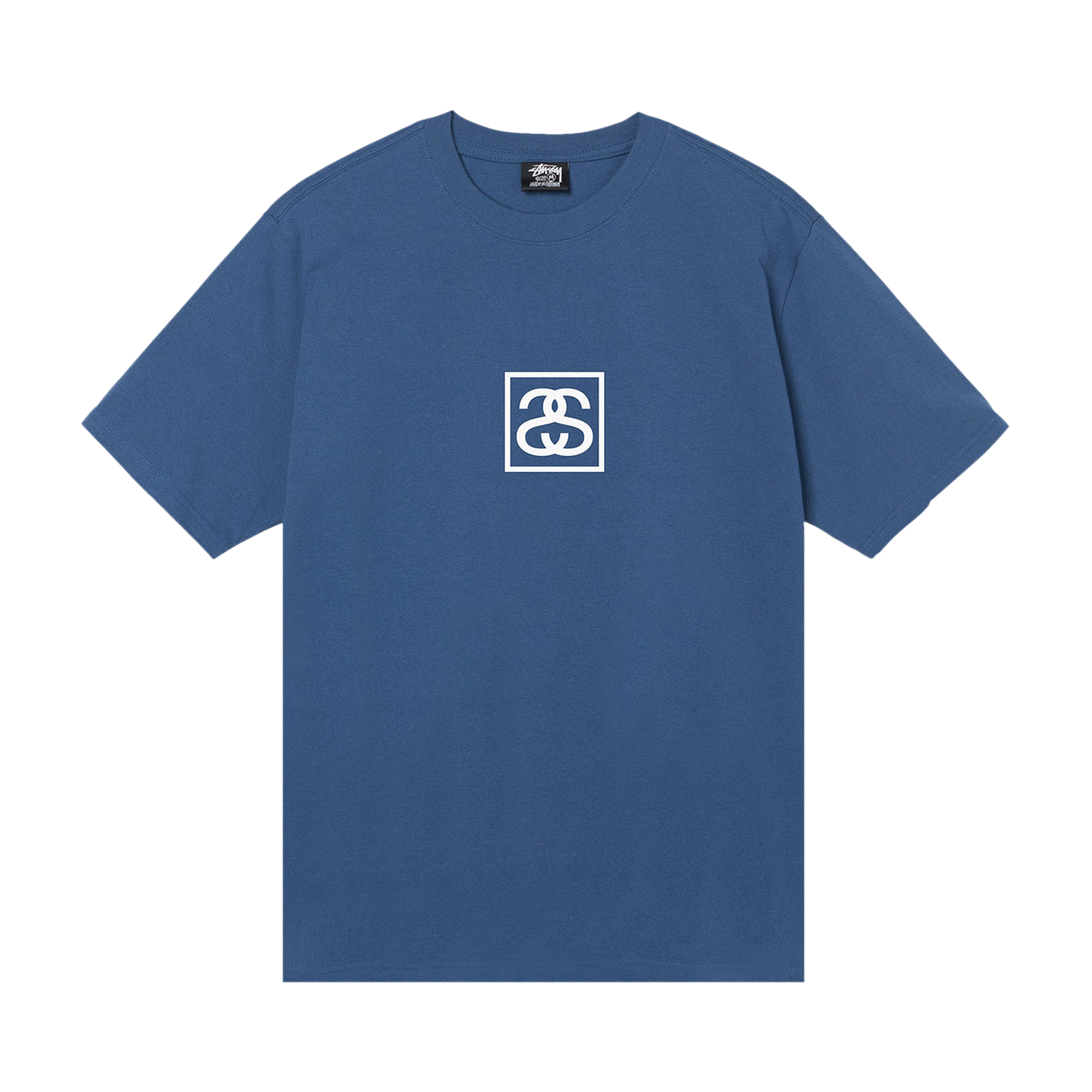 Pre-owned Stussy Squared Tee 'midnight' In Blue