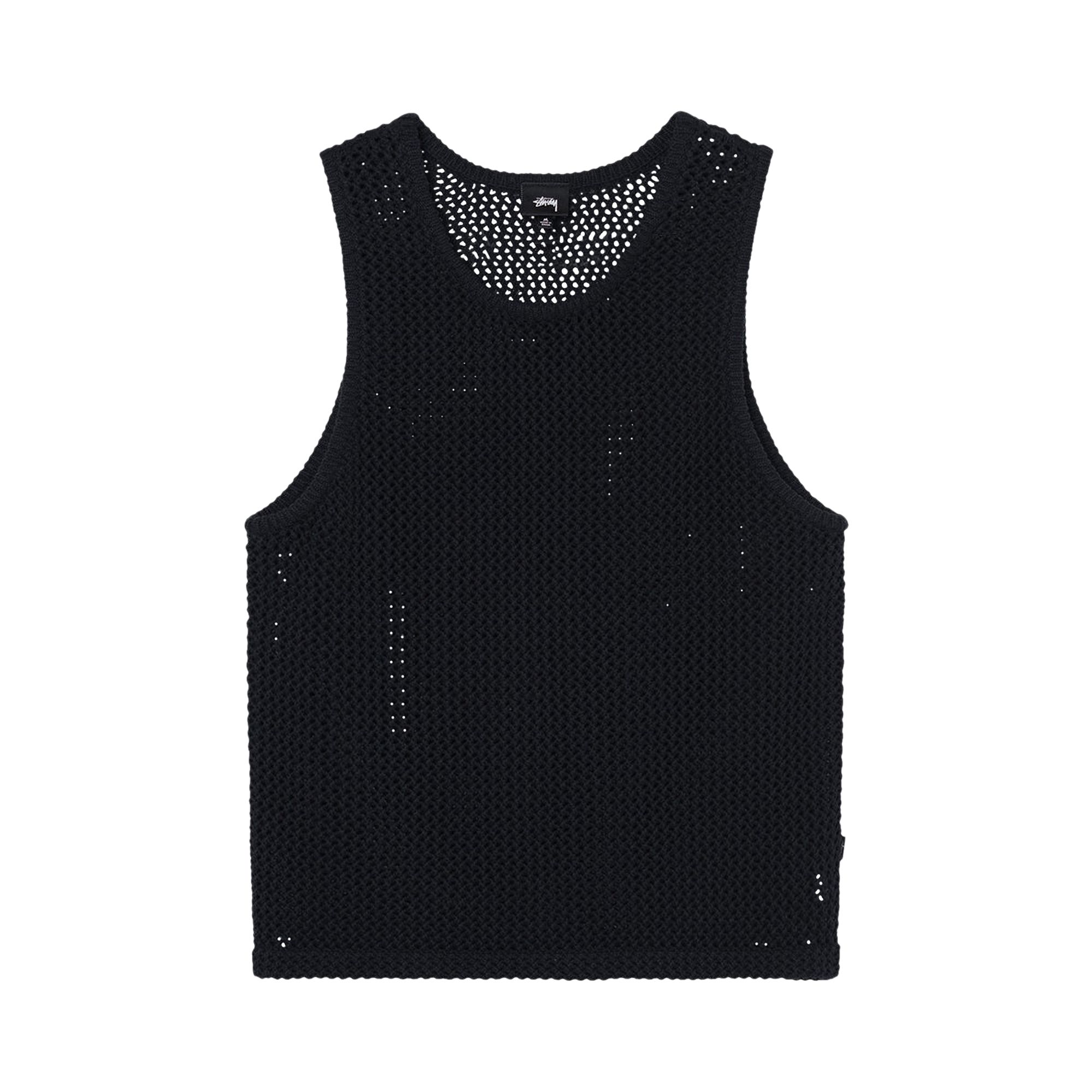 Pre-owned Stussy O'dyed Mesh Tank 'black' | Men's Size L