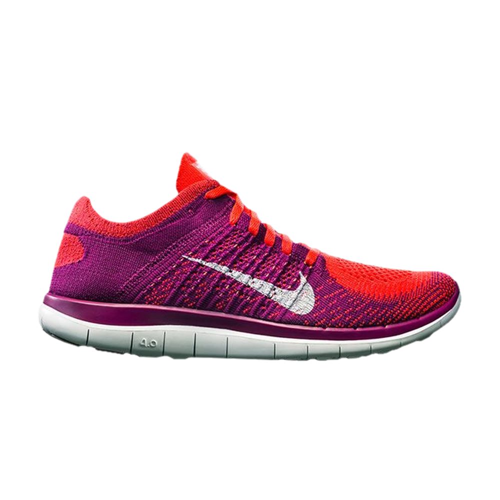 Nike Wmns Free Flyknit 4.0 'Bright Crimson Raspberry Red' | Orange | Women's Size 6.5 - 631050-616