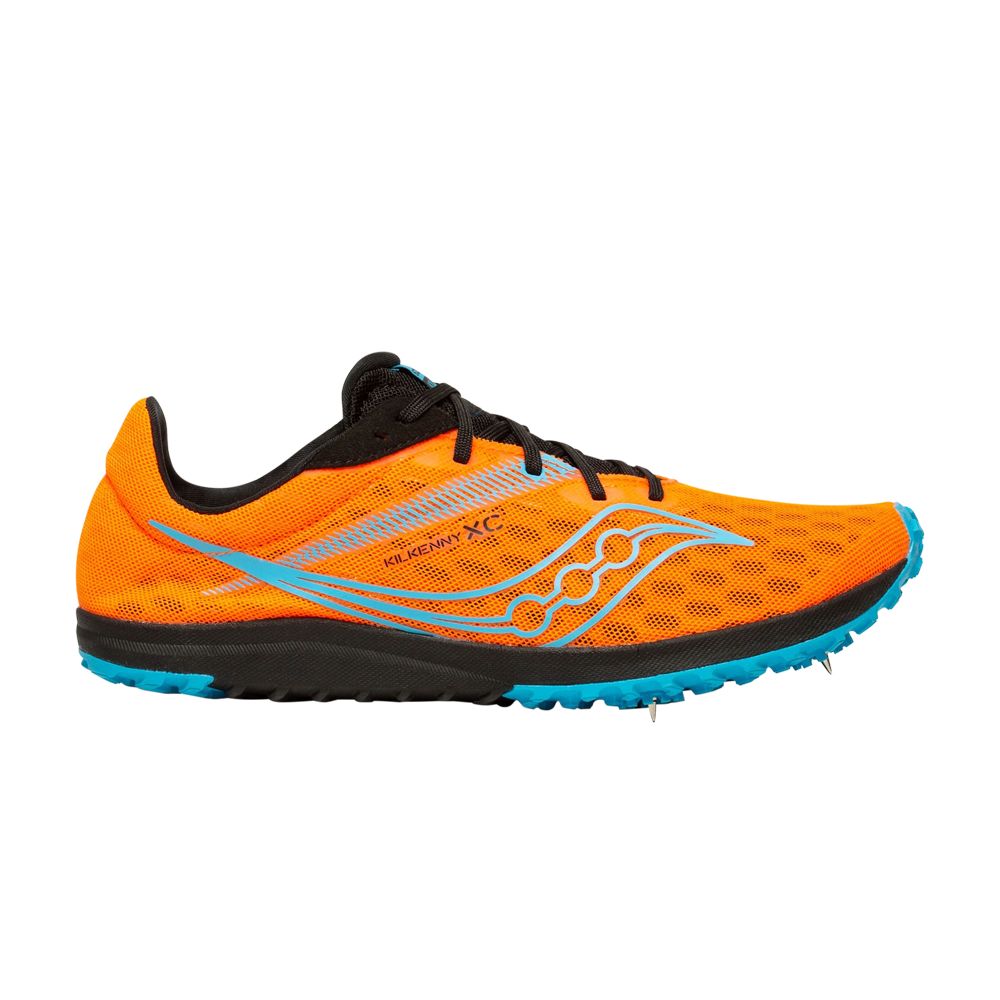 Pre-owned Saucony Wmns Kilkenny Xc9 Spike 'vizi Blue Blaze' | Orange | Women's Size 10