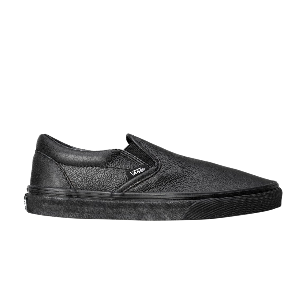 Pre-owned Vans Classic Slip-on 'black Leather'