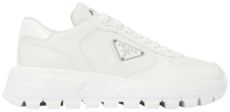 Size 5.5 Prada Wmns Leather 'White'