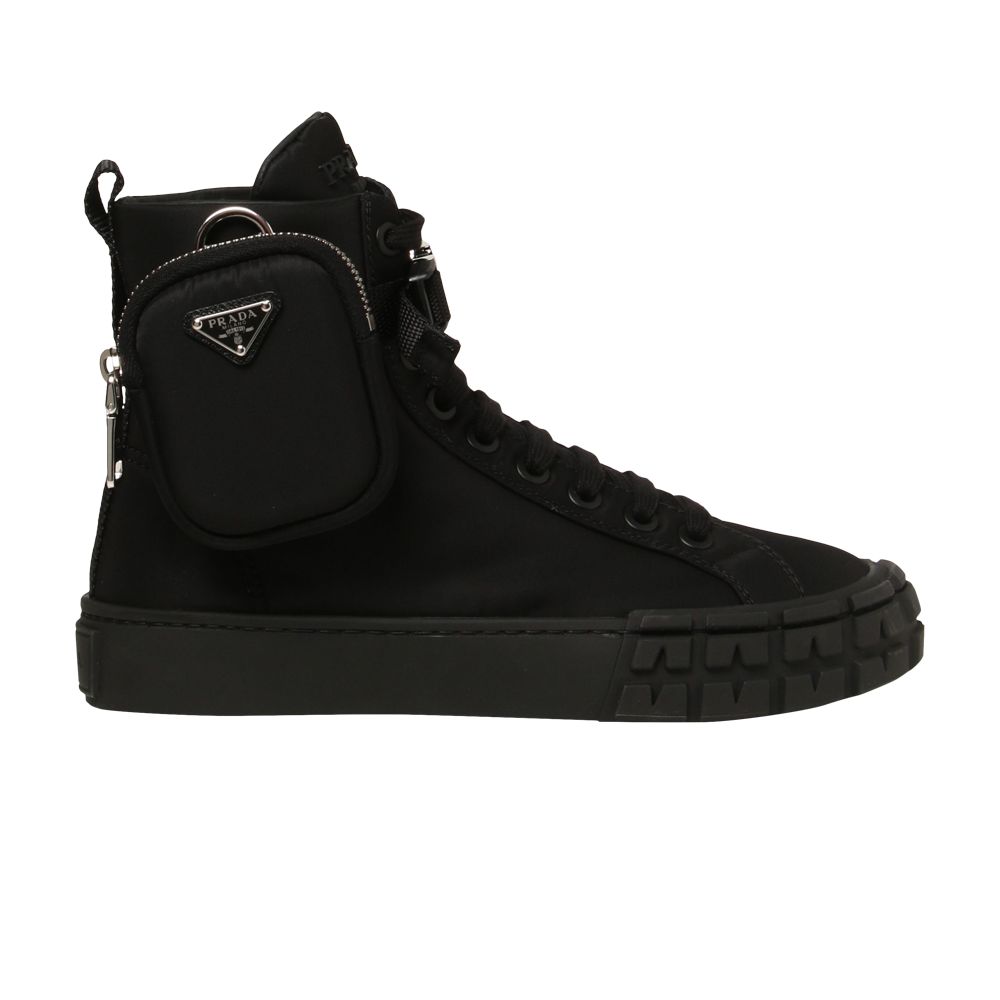 Pre-owned Prada Wmns Wheel Re-nylon High 'black'