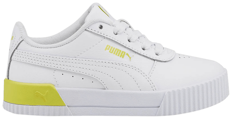 Puma Carina Little Kid White Lemon Sherbert