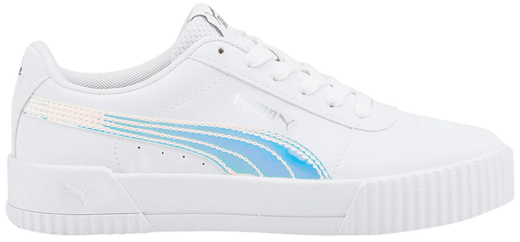 Puma Carina Holo Jr White Silver