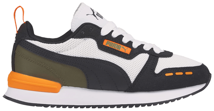 Puma R78 Jr White Vibrant Orange