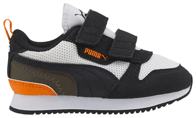 Puma R78 Infant White Vibrant Orange