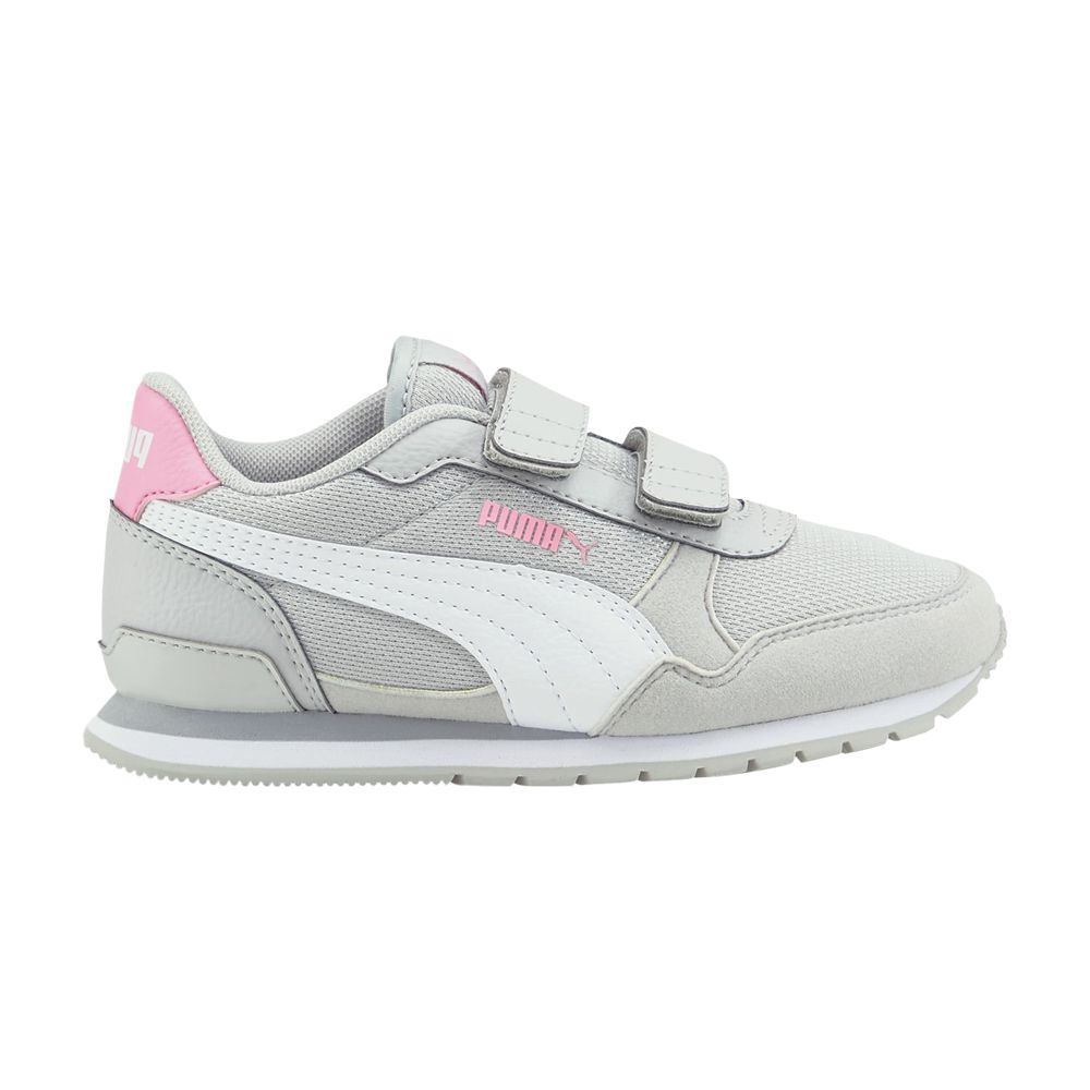Puma ST Runner v3 Mesh V Little Kid 'Grey Violet Prism Pink' | Kid's Size 3 - 385511-03