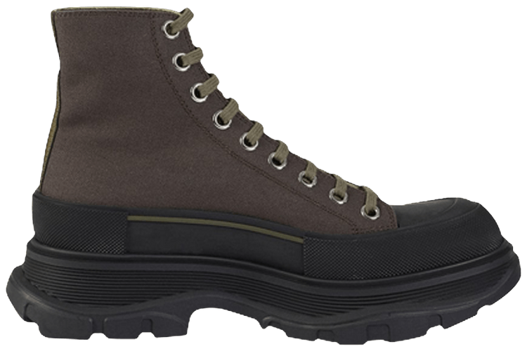 Alexander McQueen Tread Slick Boots Brown Khaki