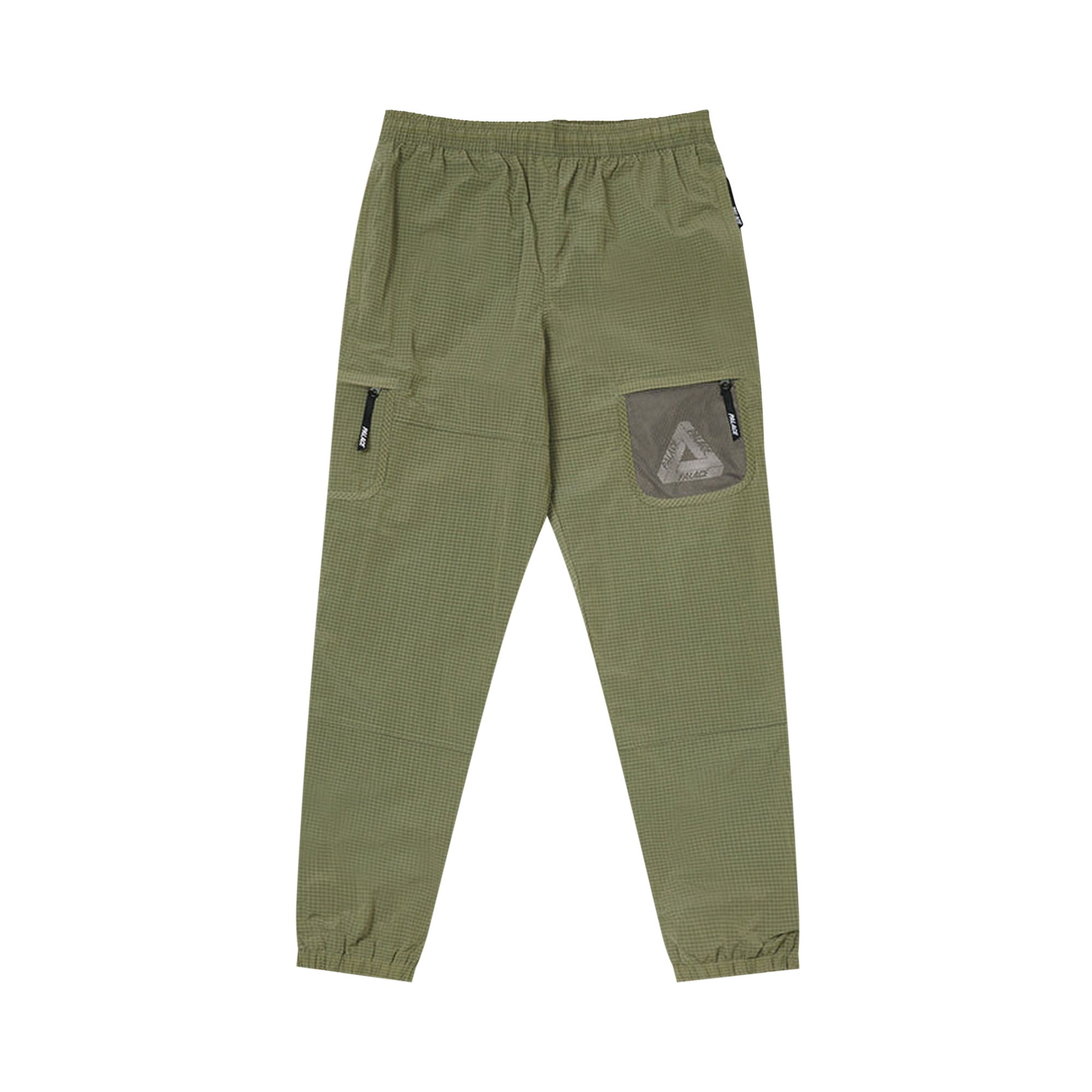 Pre-owned Palace Cripstop Grid Joggers 'olive' | Green | Men's Size M
