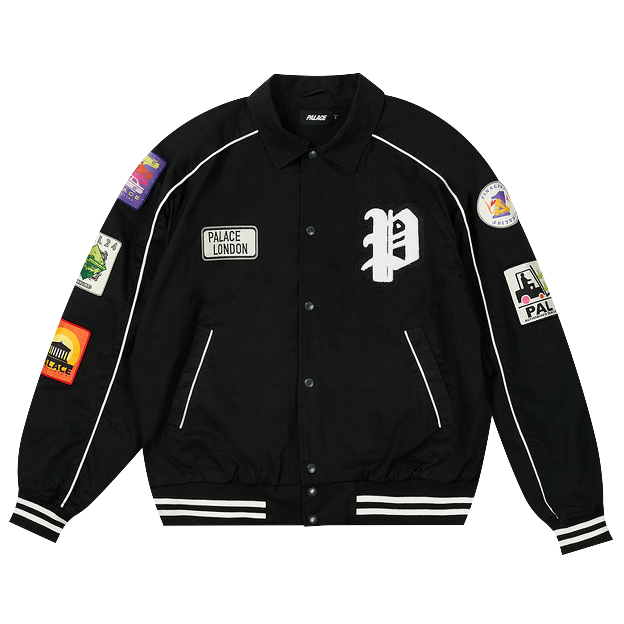 Pre-owned Palace Patches Cotton Bomber 'black'