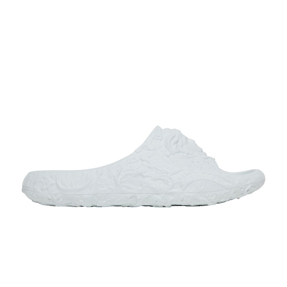Pre-owned Versace Dimension Pool Slide 'grey' | Men's Size 43