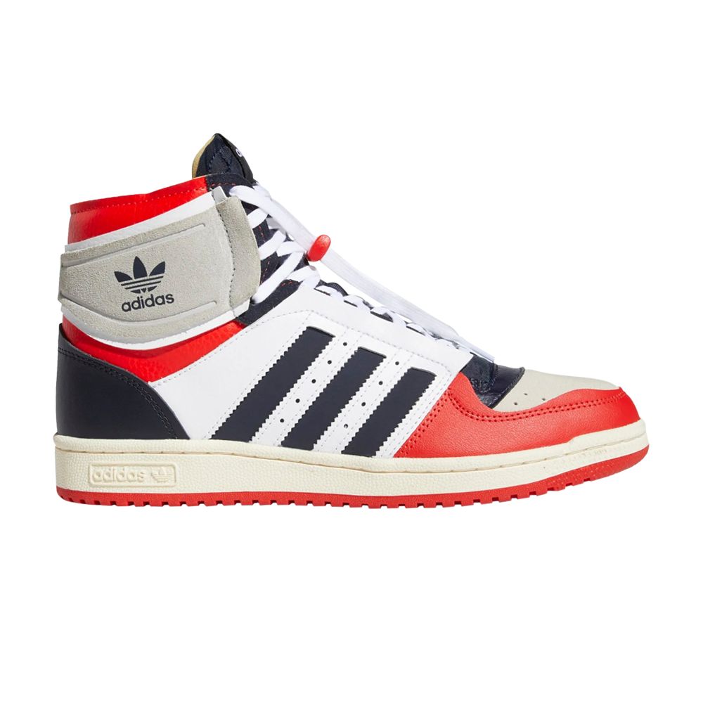 adidas Top Ten DE 'White Legend Ink Red' | Men's Size 7.5