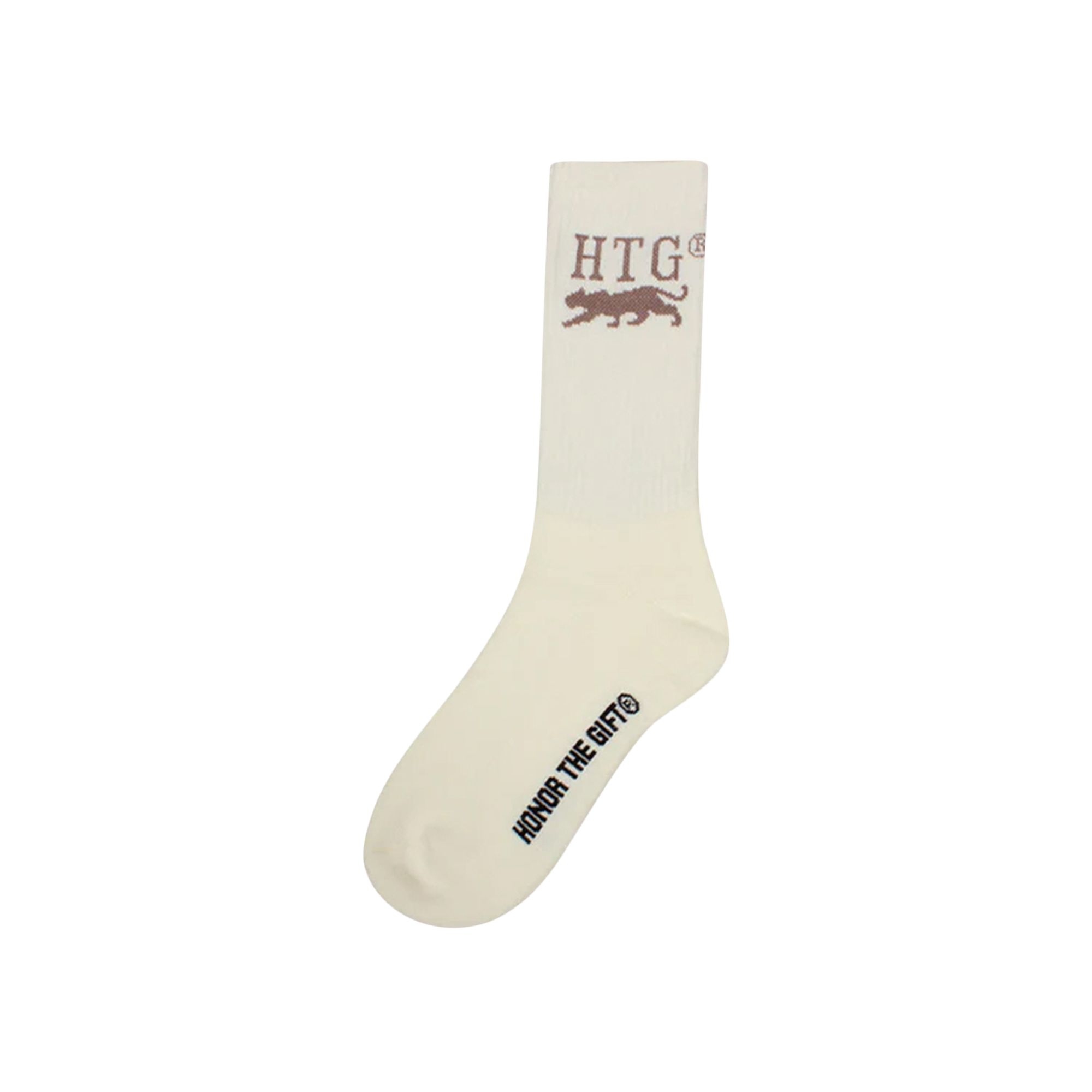 Pre-owned Honor The Gift Htg Pack Socks 'cream' | Men's Size Onesize In White