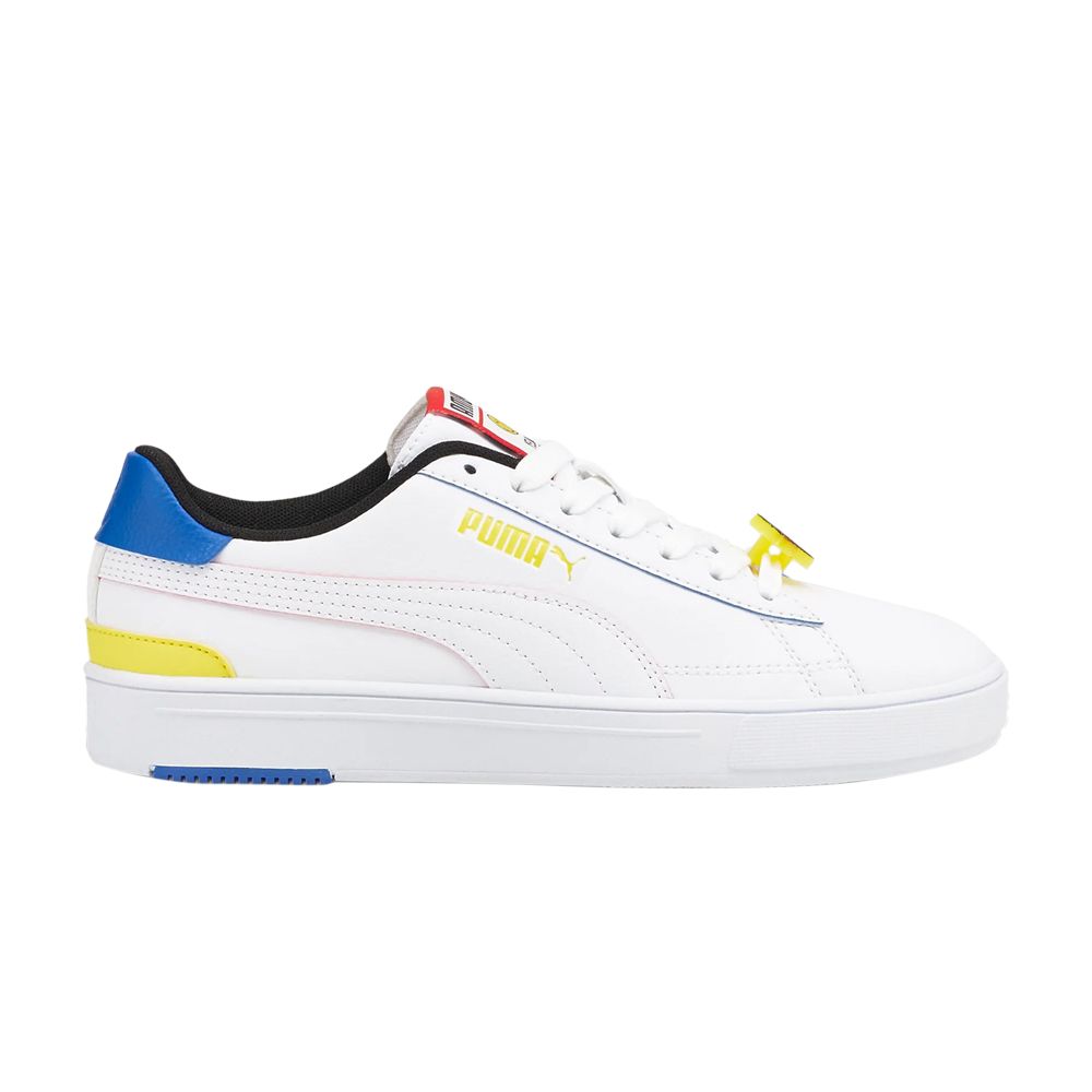 Puma SmileyWorld x Serve Pro Big Kid 'White Vibrant Yellow' | Kid's Size 5.5 - 384488-01