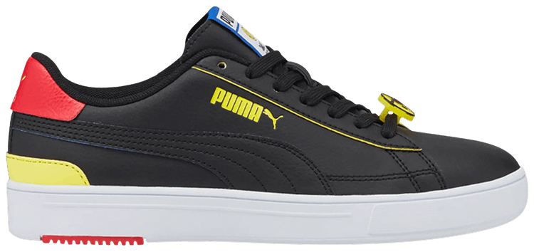 SmileyWorld x Puma Serve Pro Big Kid Black Vibrant Yellow