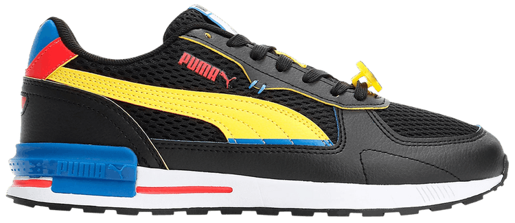 SmileyWorld x Puma Graviton Big Kid Black Vibrant Yellow