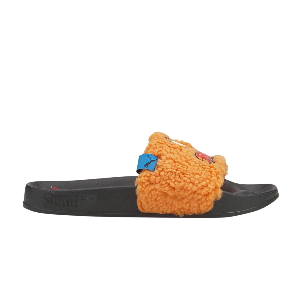 Pre-owned Puma Garfield X Leadcat 2.0 Slide Big Kid 'hungry Garfield' | Black | Kid's Size 6