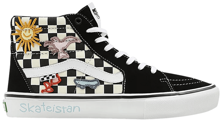 Skateistan x Vans Skate Sk8 Hi Checkerboard
