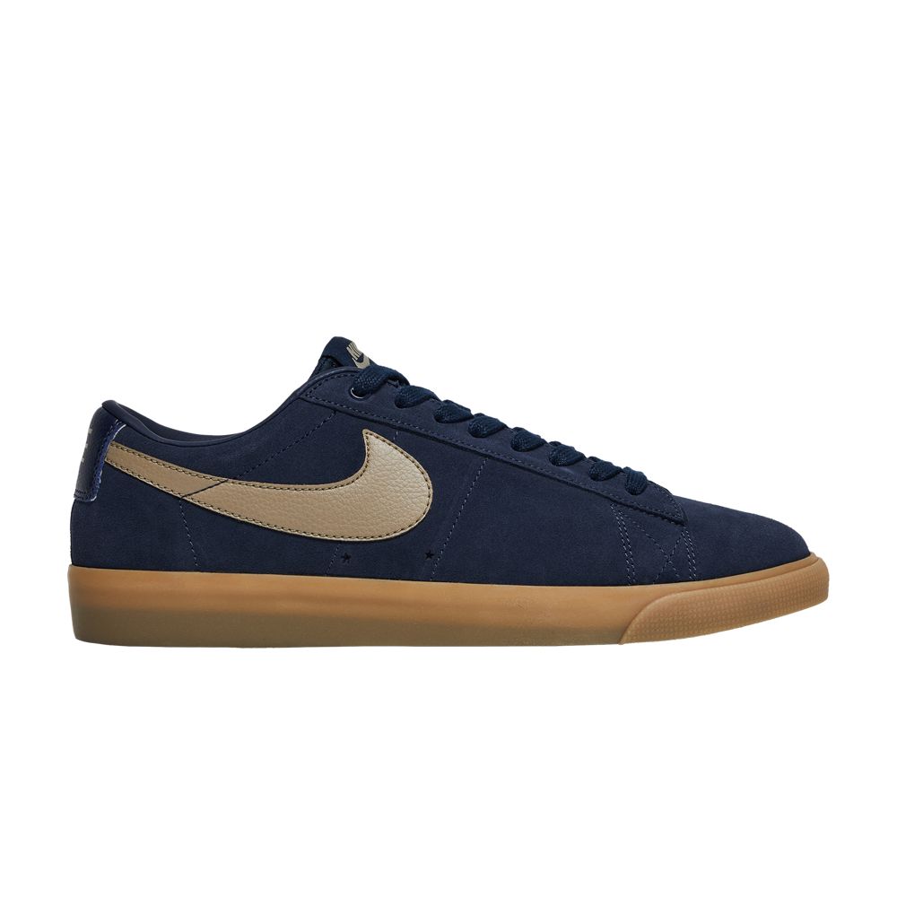 Nike Blazer Low SB 'Navy Gum' | Blue | Men's Size 7