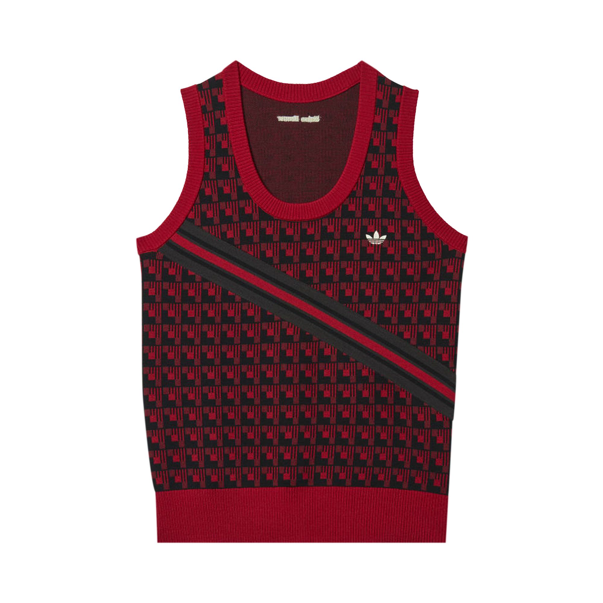 Pre-owned Adidas Originals Adidas X Wales Bonner Knit Vest 'multicolor' In Red