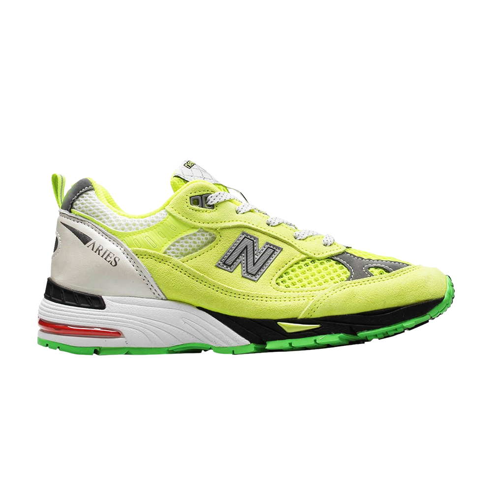 Pre-owned New Balance Aries X Wmns 991 Made In England 'neon Yellow'