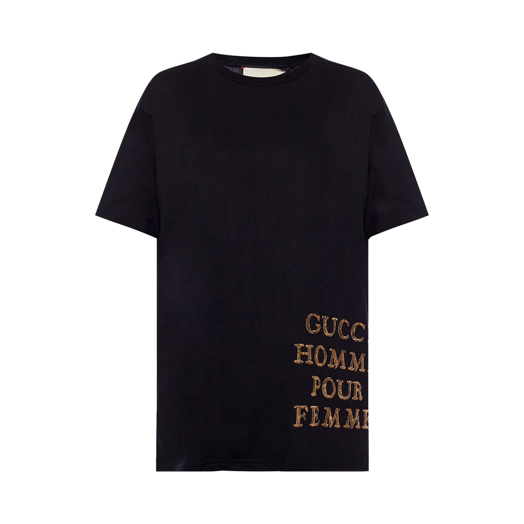 Click to view more detailed imagery on our partner's website Pre-owned Gucci Aplique Logo T-shirt 'black' | Women's Size S
