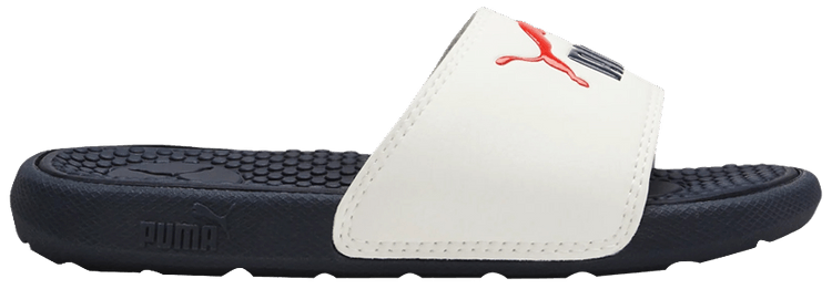 Puma Cool Cat Slides Little Kid White Peacoat