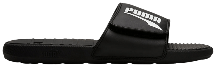Puma Cool Cat Formstrip Slides Black White