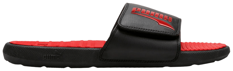 Puma Cool Cat Formstrip Slides Black High Risk Red