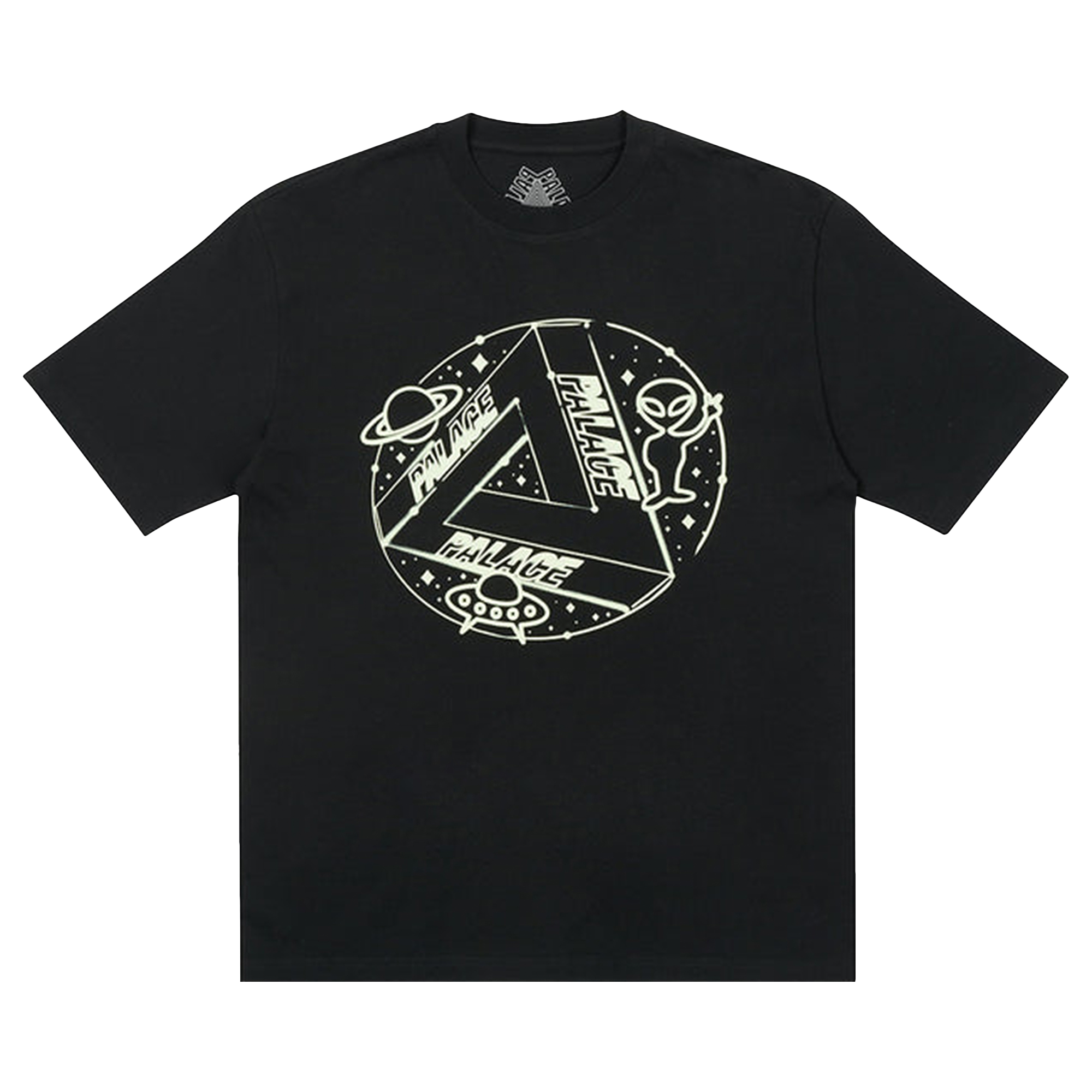 Pre-owned Palace Space Cadet T-shirt 'black'