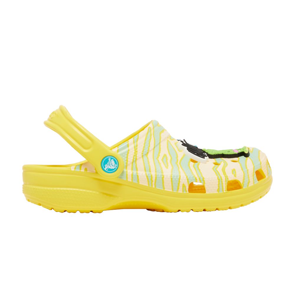 Pre-owned Crocs Ron English X  Classic Clog Kids 'party Animals - Zebra Lemon' | Yellow | Kid's Size 6