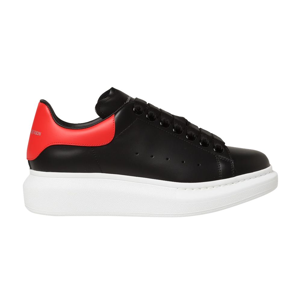 Pre-owned Alexander Mcqueen Wmns Oversized Sneaker 'black Dark Coral' | Women's Size 38