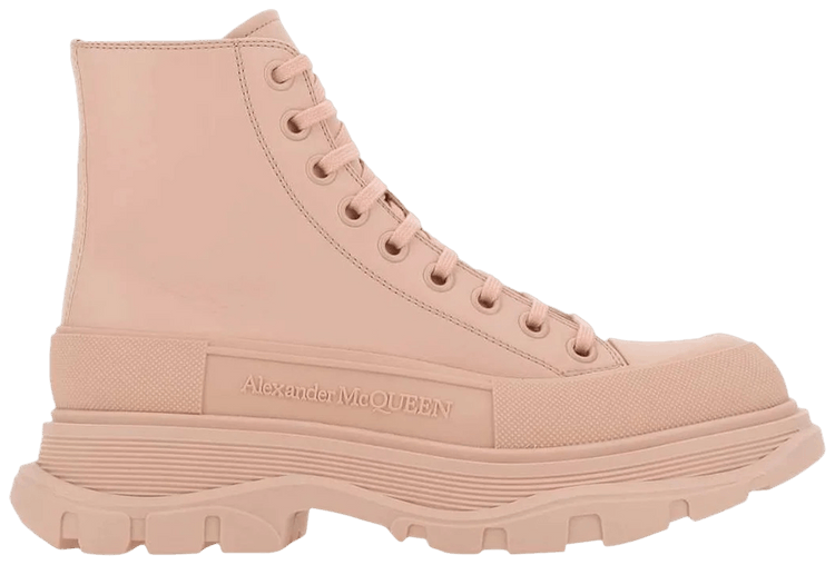スニーカー Alexander Mcqueen Skin pink canvas Tread Slick sneakers Alexander Mcqueen Skin Pink Canvas Tread Slick Sneakers