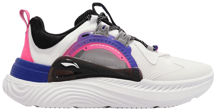 Li Ning Wmns Spark White Fluorescent Pink