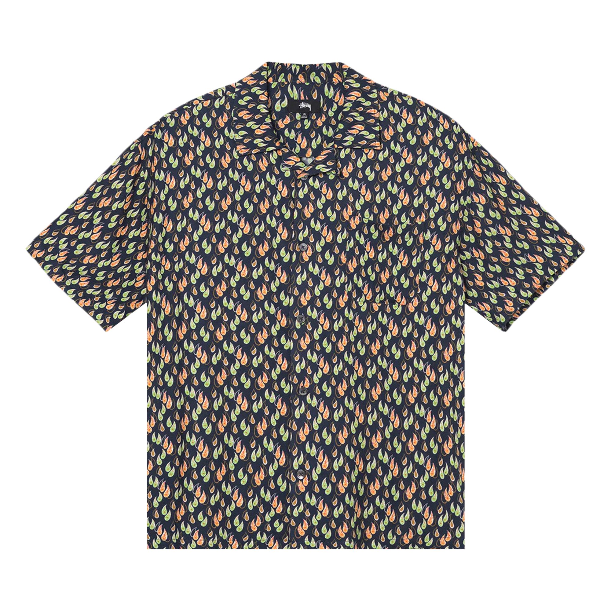 Stussy Paisley Tears Shirt 'Navy' | Blue | Men's Size L