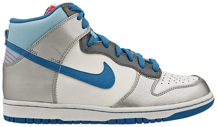 Buy Dunk High GS 'Blue Chill Metallic Silver' - 316604 400 | GOAT