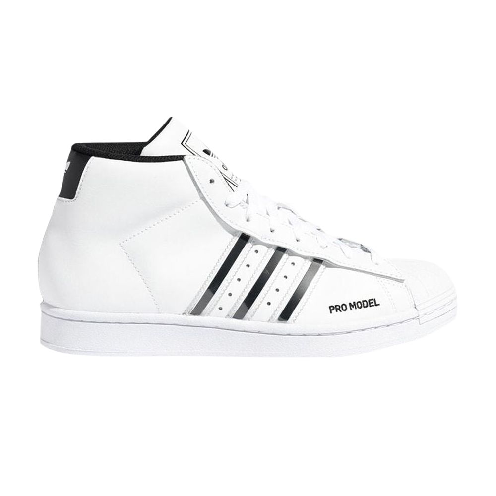 ADIDAS ORIGINALS PRO MODEL 'WHITE BLACK'