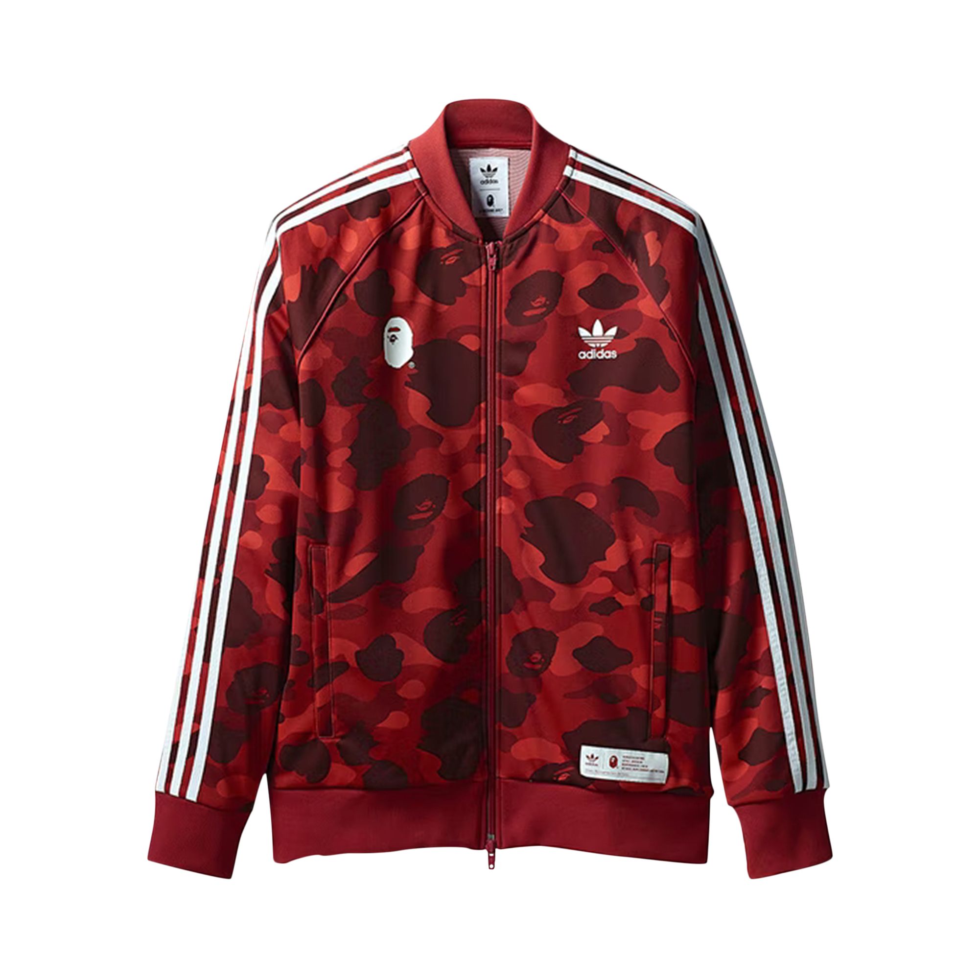 adidas x BAPE adicolor Track Top 'Raw Red' | Men's Size 2XL