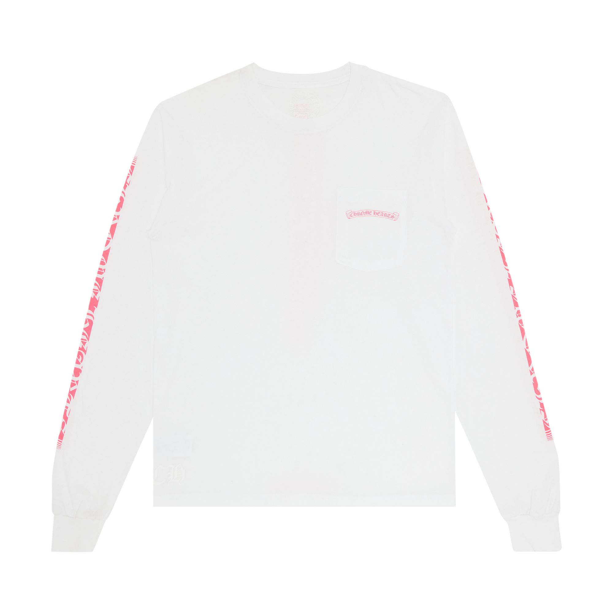 Pre-owned Chrome Hearts Made In Hollywood Long-sleeve Tee 'white/pink'