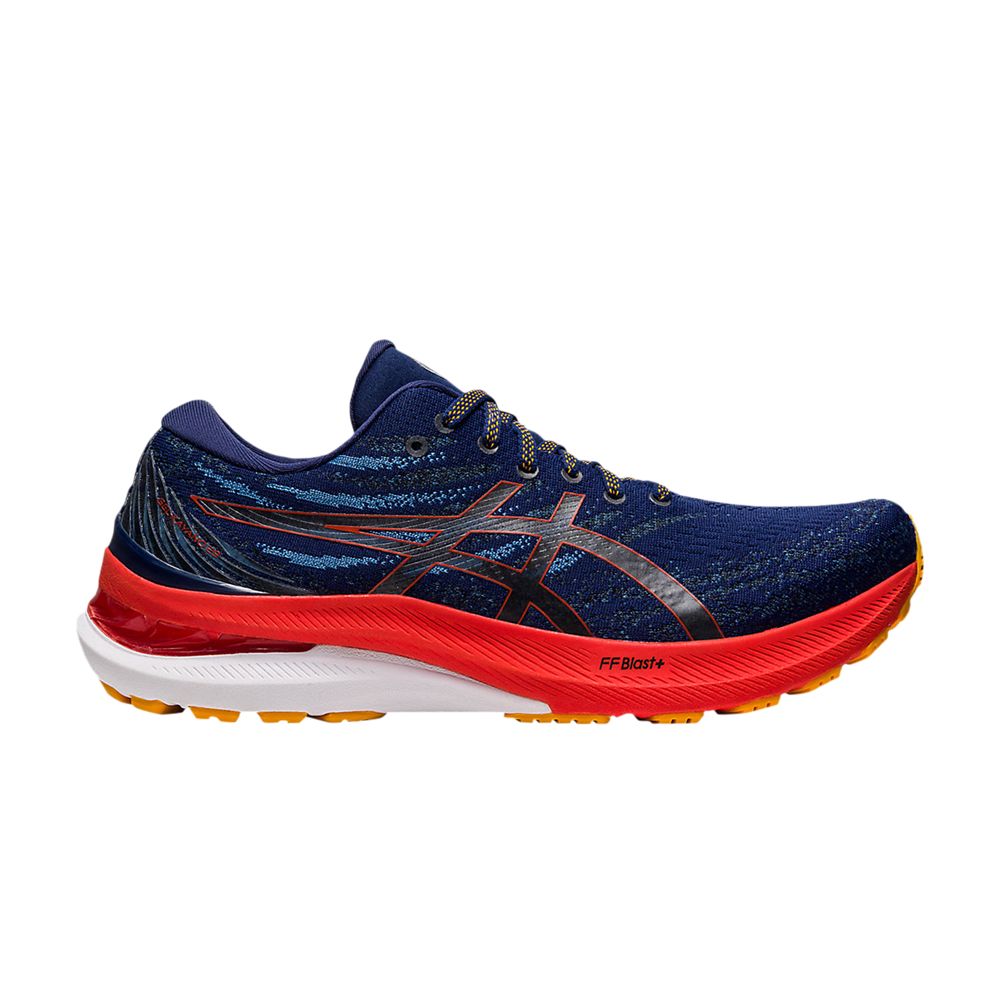 Asics Gel Kayano 29 4E Wide 'Deep Ocean Cherry Tomato' | Blue | Men's Size 7.5 - 1011B471-401