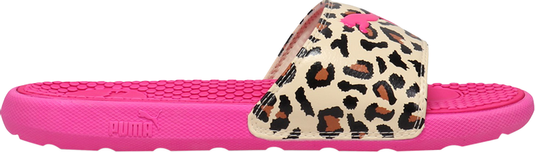 Wmns Cool Cat BX Slide 'Pink Glow Cheetah'