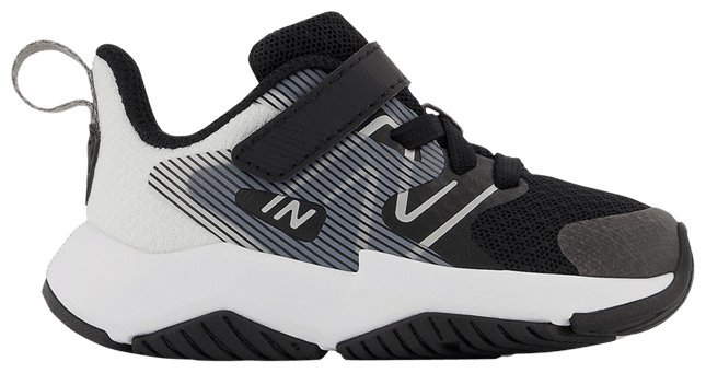 New Balance Rave Run v2 Bungee Lace Toddler X Wide Black White