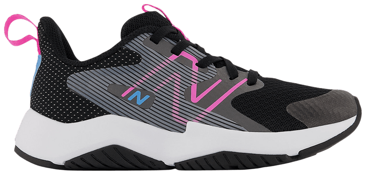 New Balance Rave Run v2 Little Kid Wide Black Vibrant Pink