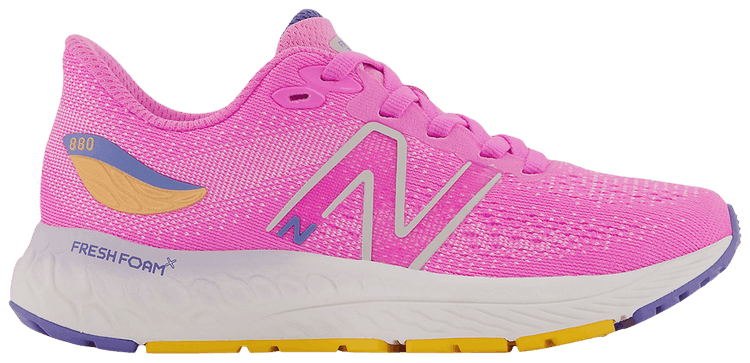 New Balance Fresh Foam X 880v12 Little Kid Wide Vibrant Pink Night Sky