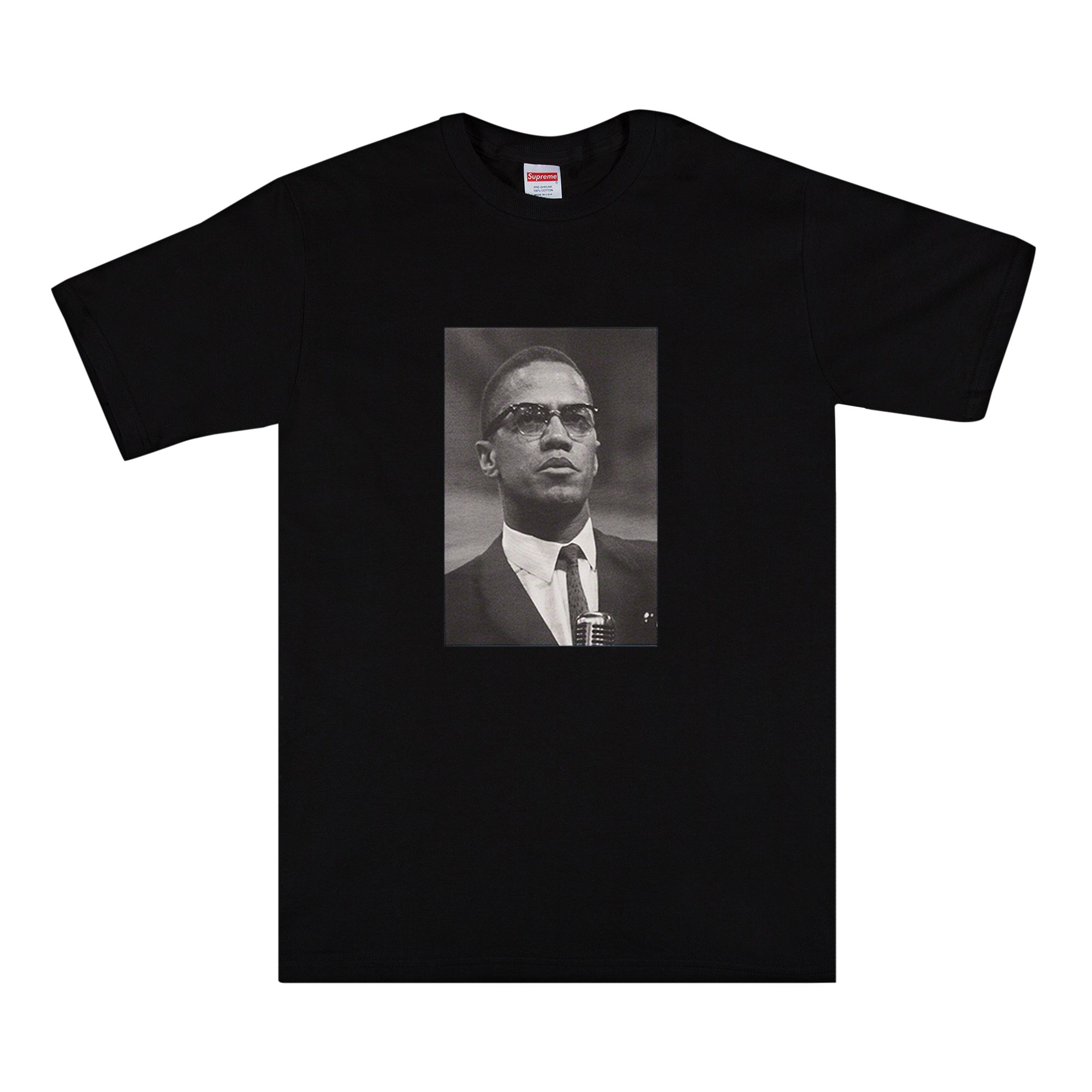 Supreme Malcolm X Tee 'Black' | Men's Size M