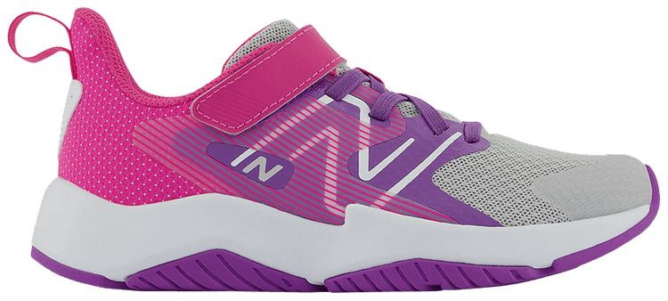 New Balance Rave Run v2 Bungee Lace Big Kid Summer Fog Hi Pink